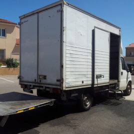 Location 16m3 Caisson déménageur avec Hayon