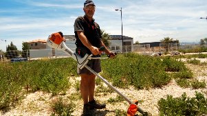 Sacré Journée Caliente !! sous 38° Débroussaillage et Désherbage 1 hectare à Leucate 11